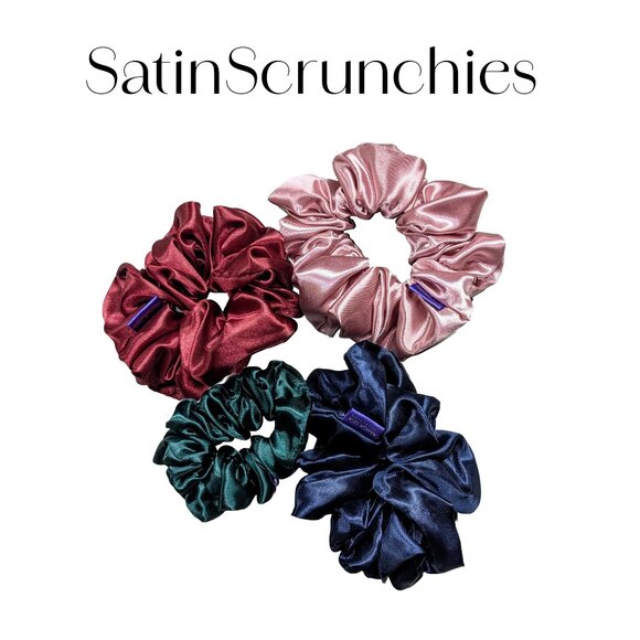 Large boho hand crafted cotton scrunchie - Picture 5 of 5